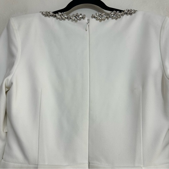 NADINE MERABI Kimberly Rhinestone Mini Dress, Size 12 US - Picture 7 of 9